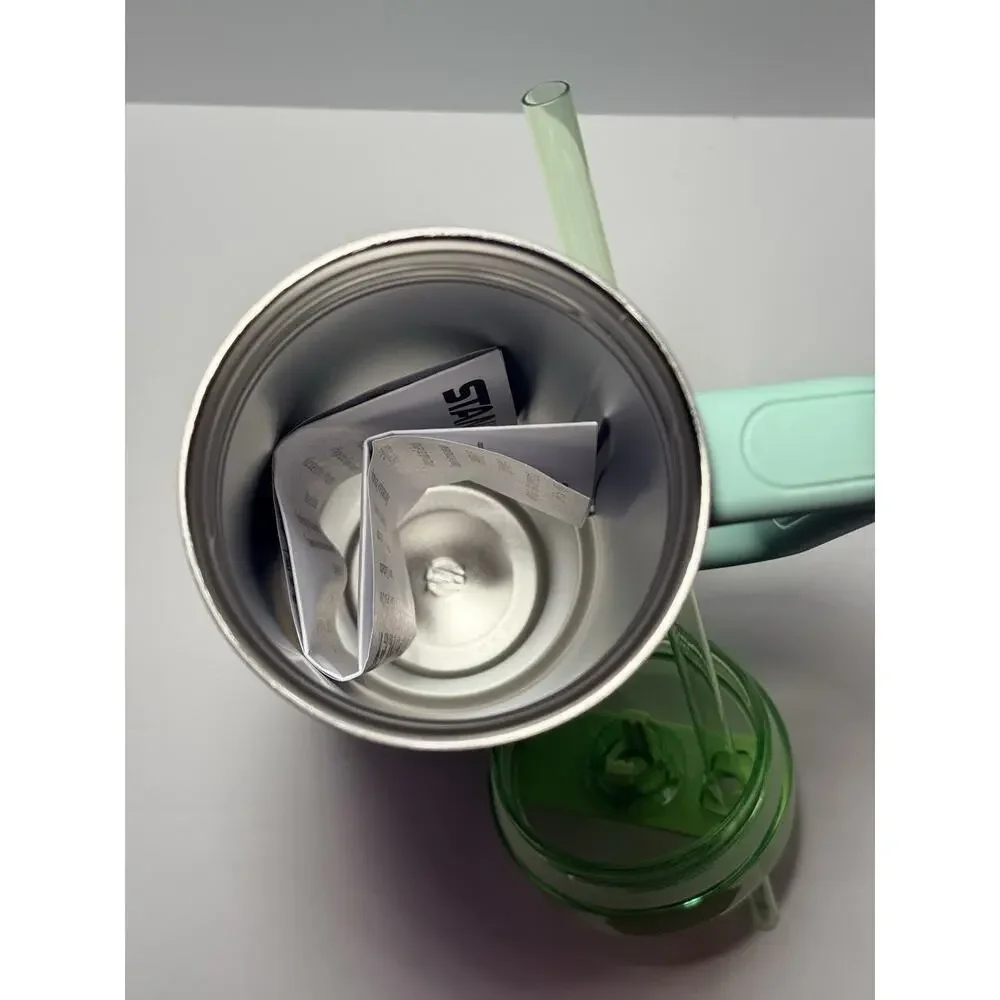 Stanley X Starbucks Mexico Exclusive APRICOT GREEN 30oz Quencher Tumbler BNWT - Picture 6 of 6